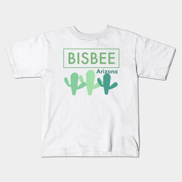 Bisbee, Arizona Retro Kids T-Shirt by cricky